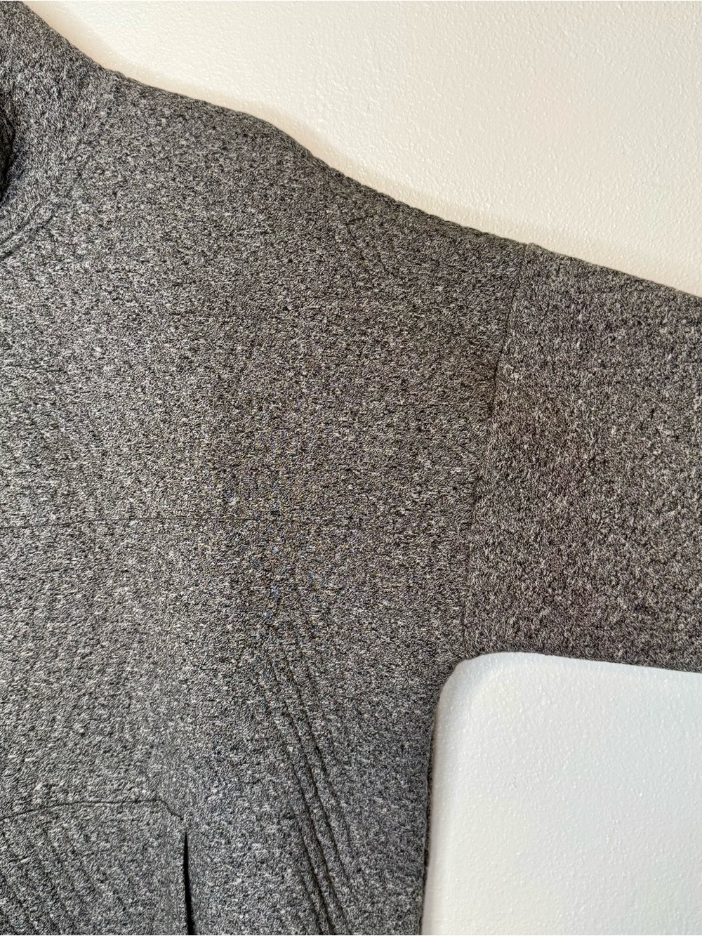GapFit Quilted Jacquard Half-Zip Pullover New Heather Gray Womens Size Large NWT - Picture 6 of 16